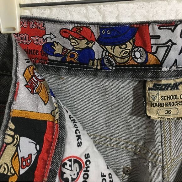 SOHK VTG Upcycled Shorts Size 12 ( Original Men's Size 36 ) - Picture 8 of 12